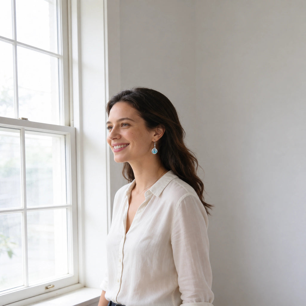 Boucles d’oreilles diffuseur à pastille — Ailes d’ange