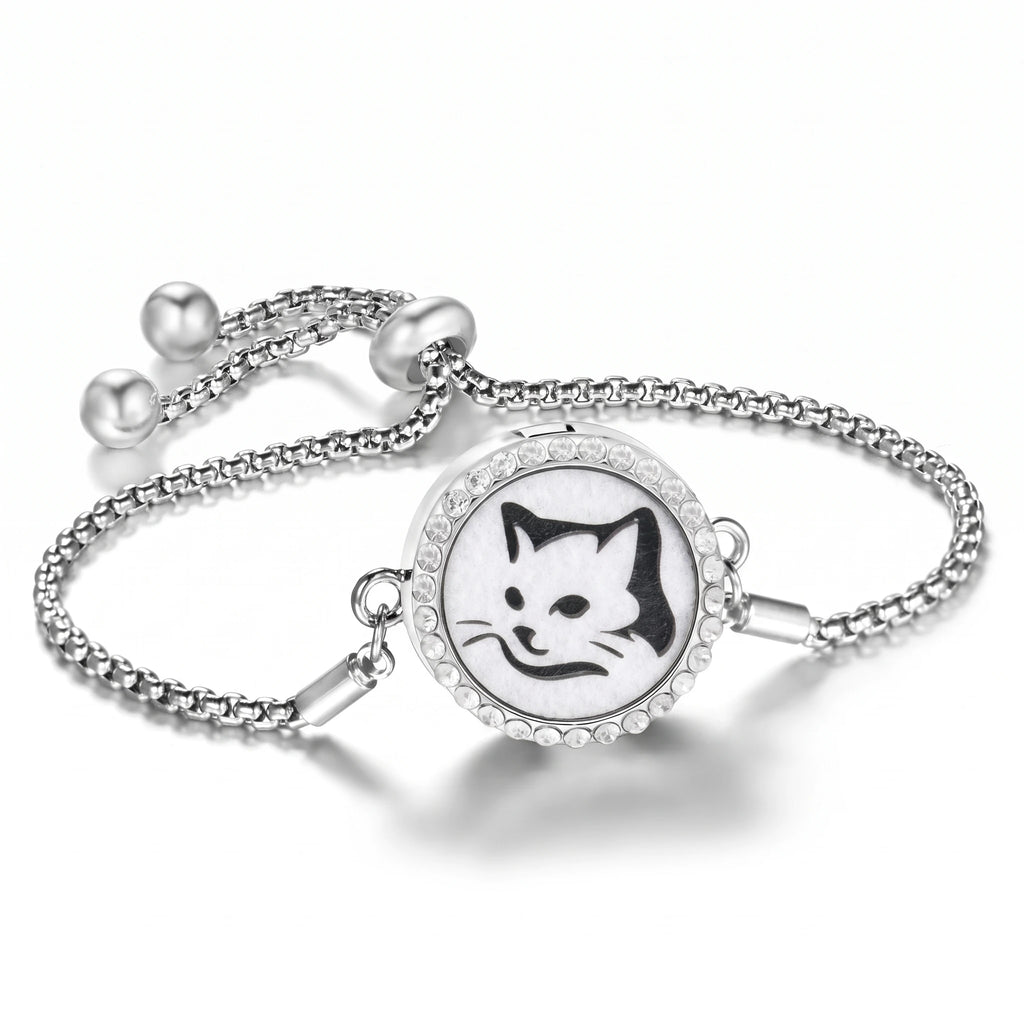 Bracelet Diffuseur d’Huiles Essentielles – Médaillon Ajustable