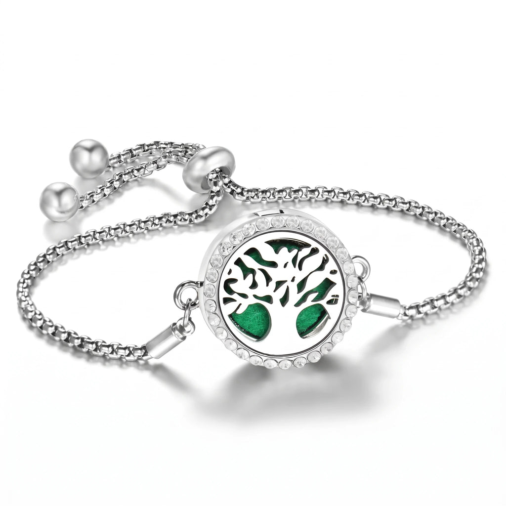 Bracelet Diffuseur d’Huiles Essentielles – Médaillon Ajustable