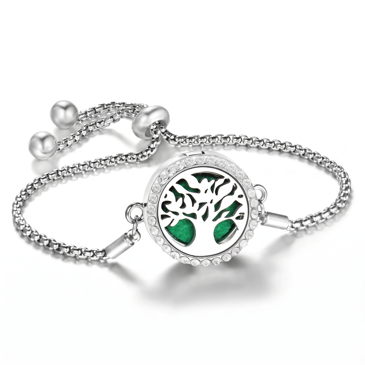 Bracelet Diffuseur d’Huiles Essentielles – Médaillon Ajustable