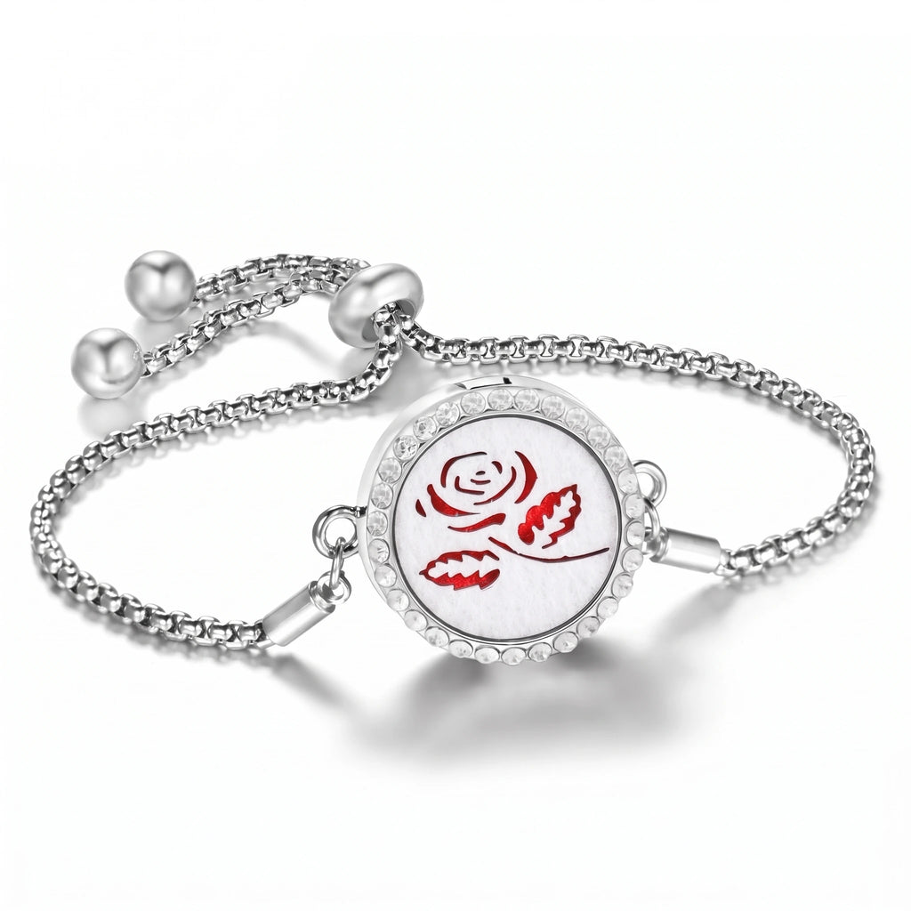 Bracelet Diffuseur d’Huiles Essentielles – Médaillon Ajustable