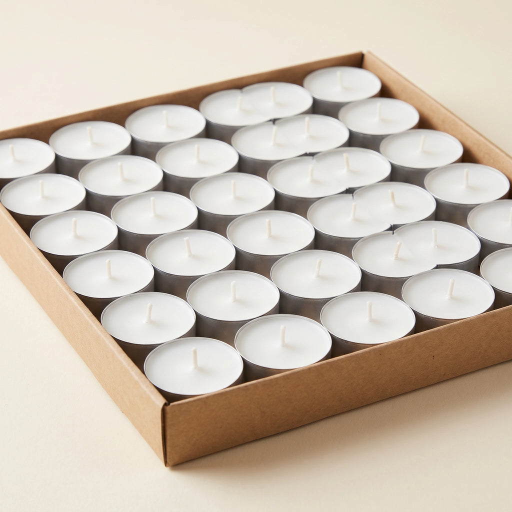 Lot de 50 Bougies Chauffe-Plat Blanches pour Diffuseur