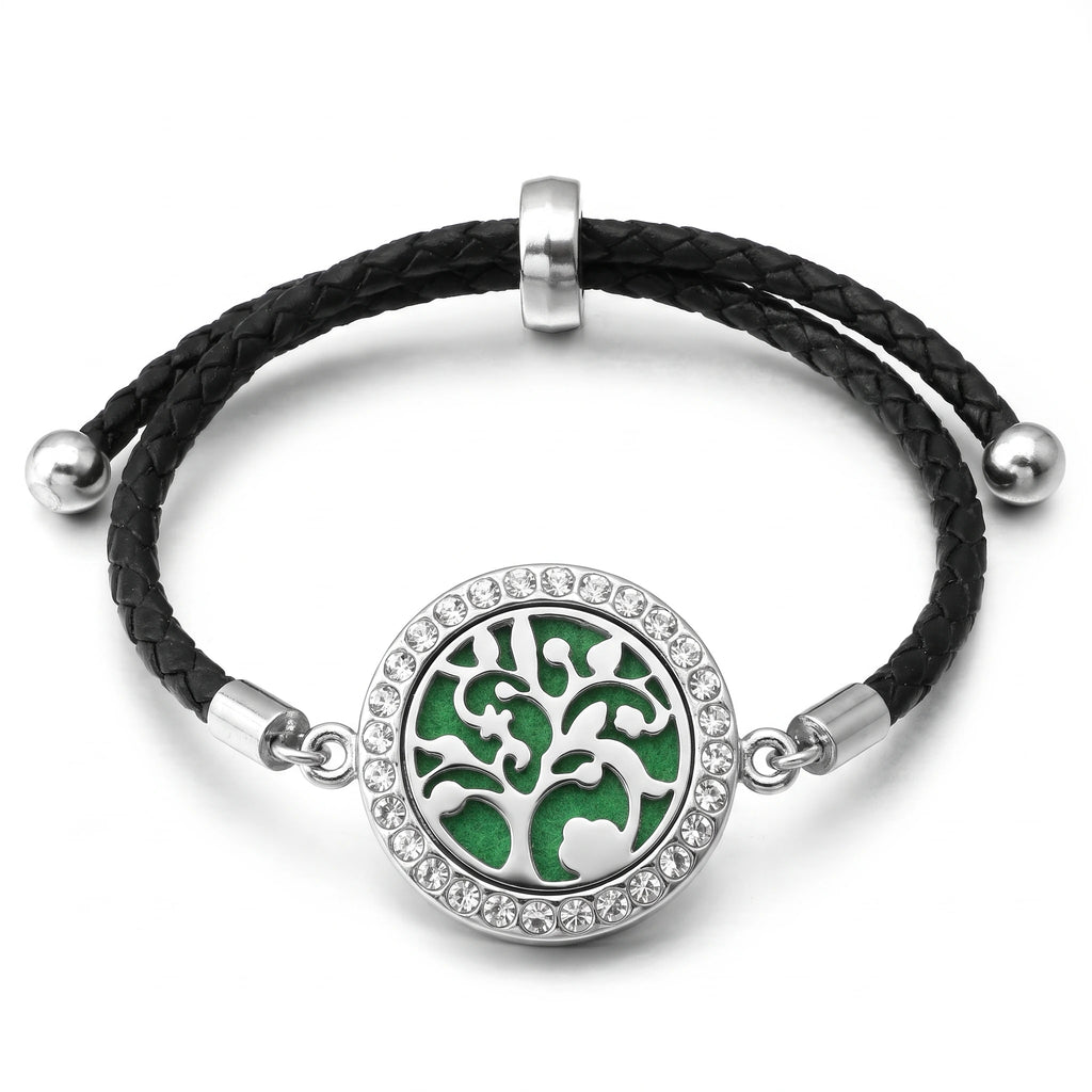 Bracelet diffuseur motif Arbre aux racines sur fond blanc