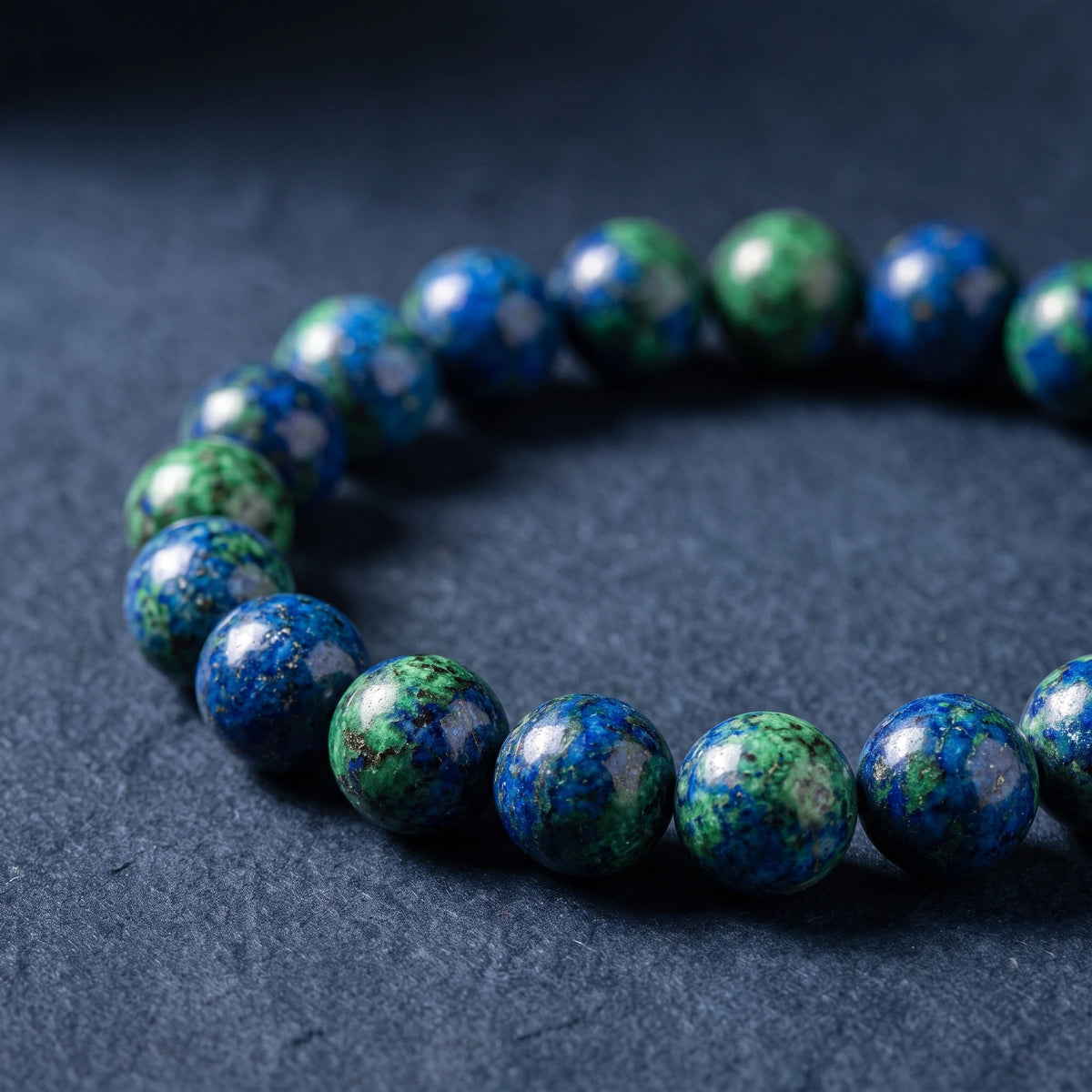 Bracelet élastique en perles naturelles 8 mm – Lapis lazuli | Breez