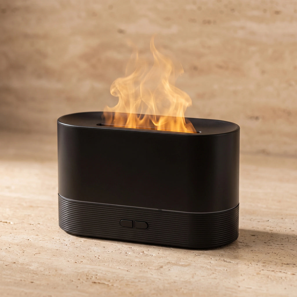 Diffuseur d’ambiance à effet flamme Breez, vue héroïque
