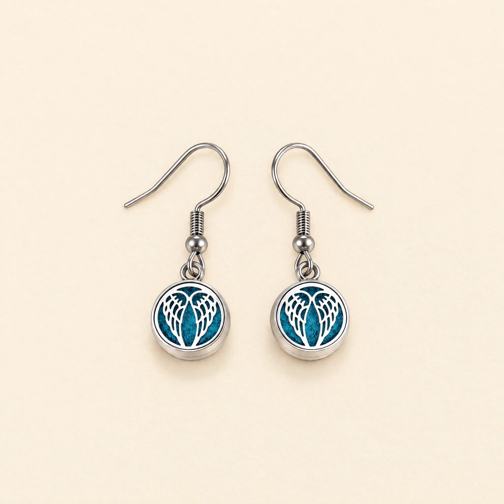 Boucles d’oreilles diffuseur à pastille — Ailes d’ange